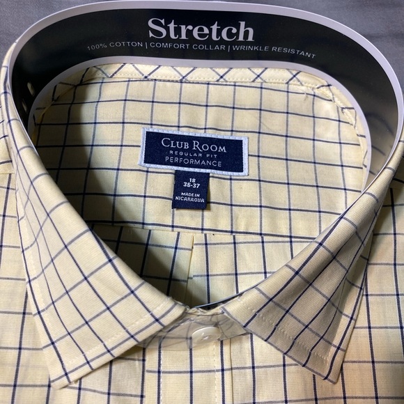 New Club Room Regular Fit, Performance, 18 - 36/37 Shirt - Picture 1 of 2